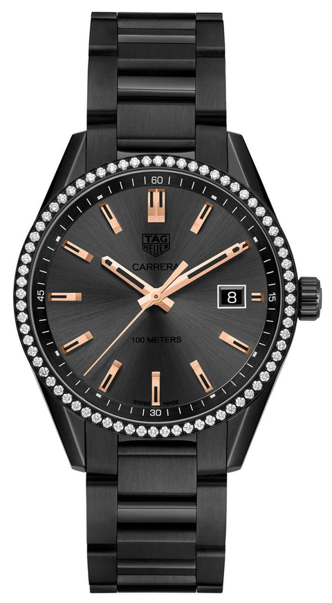 Tag Heuer Carrera Quartz 39mm Watch For Women War1115 Ba0602