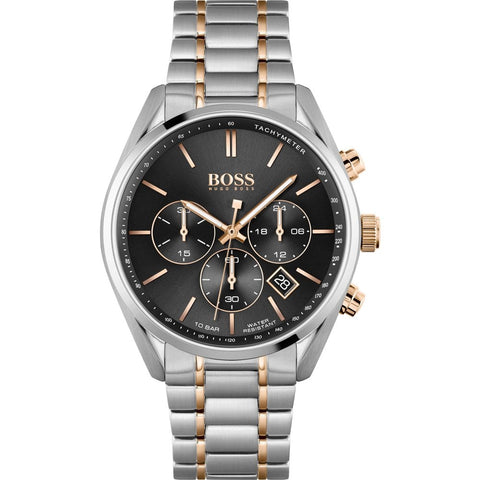 Hugo Boss Men S Watch Champion Two Tone Black Hb1513819